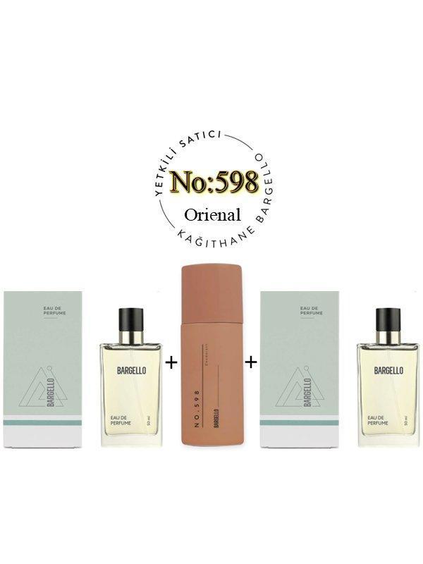  598 +598 Unisex Parfüm Edp 50 ml + No: 598 Unisex Deodorant 150 ml  - Mnms598deo2 - Image 1
