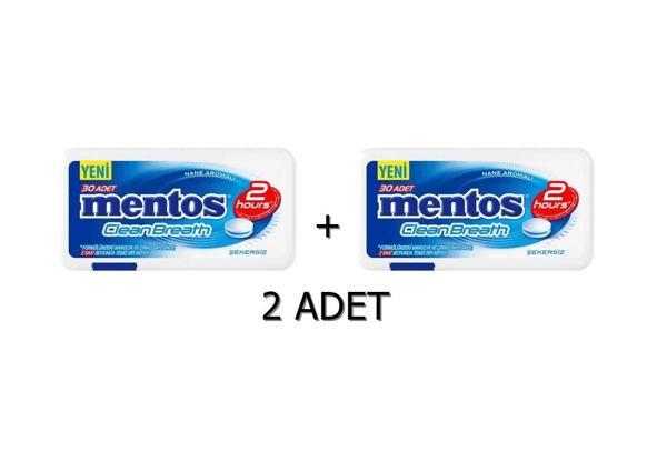 Mentos 2 Saat Clean Breath Nane Aromalı Şeker 21G - Image 1