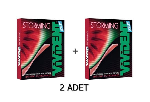 Vivident Storming Karpuz Aromalı Şekersiz-Tatlandırıcılı Şerit Sakız 33g  - Image 1