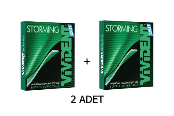 Vivident Storming Nane Aromalı Şekersiz-Tatlandırıcılı Şerit Sakız 33g - Image 1
