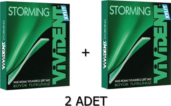 Vivident Storming Nane Aromalı Şekersiz-Tatlandırıcılı Şerit Sakız 33g - Image 1