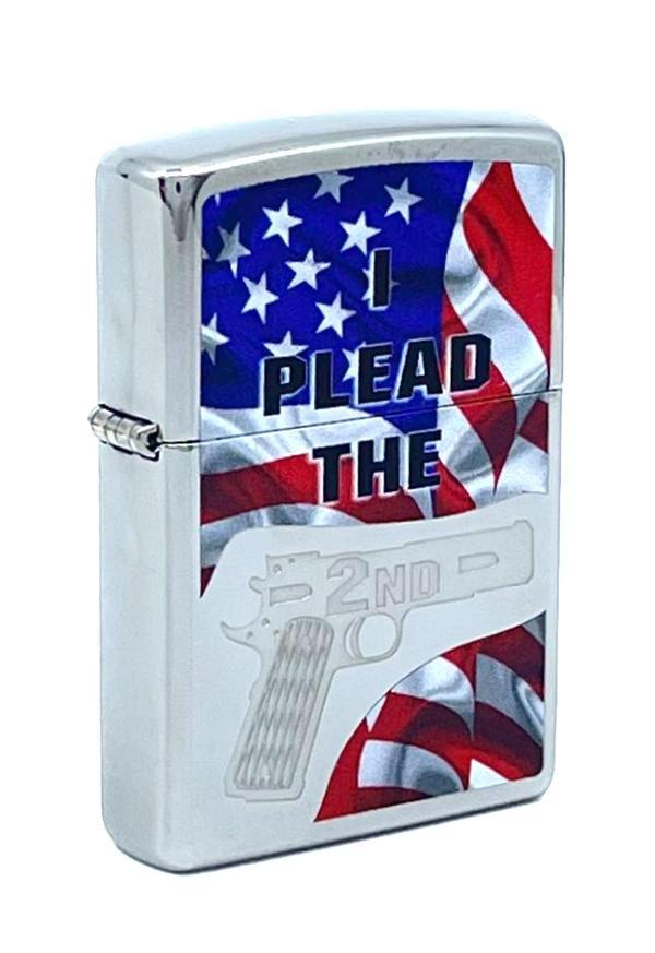 Zippo 2nd Amendment Plead With Flag Dizayn Çakmak - Image 1