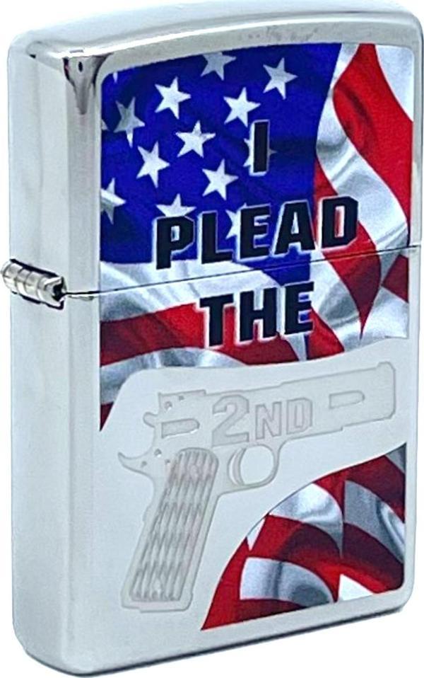 Zippo 2nd Amendment Plead With Flag Dizayn Çakmak - Image 1
