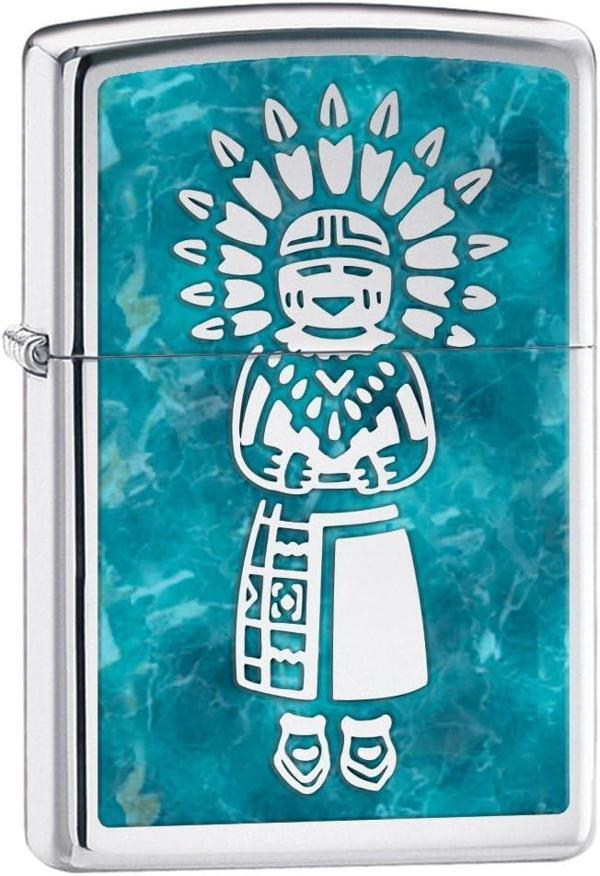 Zippo Indian Princess - Kızılderili Prenses Dizayn Çakmak - Image 1