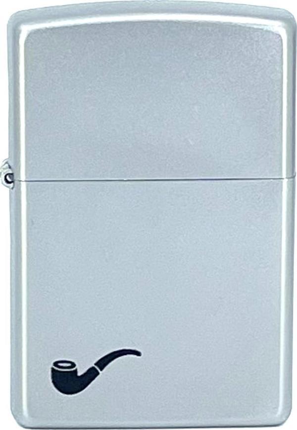 Zippo Pipe Satin Chrome Dizayn Pipo Çakmağı - Image 1