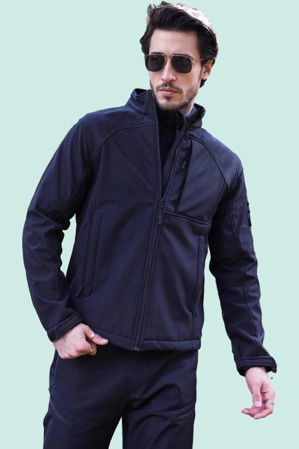 Softshell Erkek Mont Rüzgar Geçirmez Fy81 Fiyort Logan Korumalı Ceket - Image 1