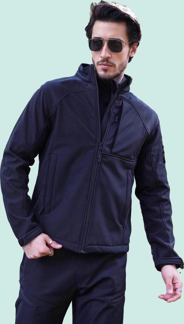 Softshell Erkek Mont Rüzgar Geçirmez Fy81 Fiyort Logan Korumalı Ceket - Image 1
