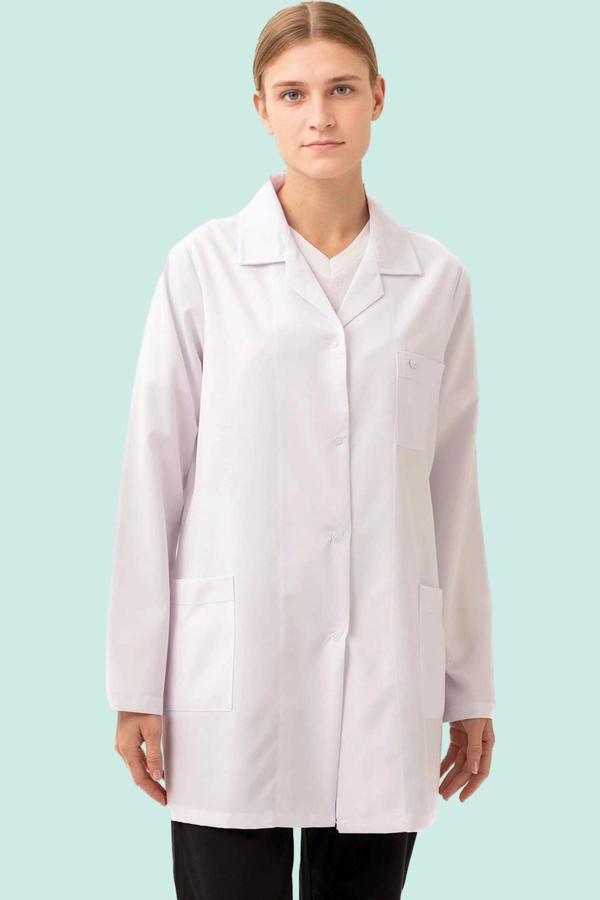 Kadın Laboratuvar Önlüğü İş Güvenliği Hedera Önlük Doktor Öğrenci Medikal - Image 1