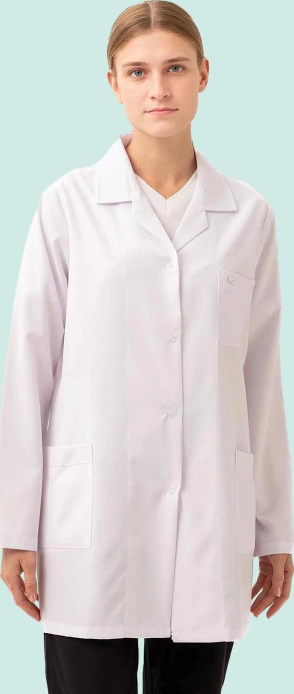 Kadın Laboratuvar Önlüğü İş Güvenliği Hedera Önlük Doktor Öğrenci Medikal - Image 1