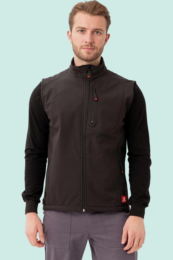 Softshell Erkek Yelek Kışlık İş Güvenliği Salina Günlük Kullanıma Uygun Konforlu Kesim Fermuarlı - Image 1