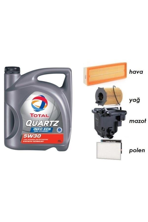  Partikül Yag + Filtre Ful Set Peugeot 407 1.6 Dizel Uyumlu 5W30 4LT - Image 1