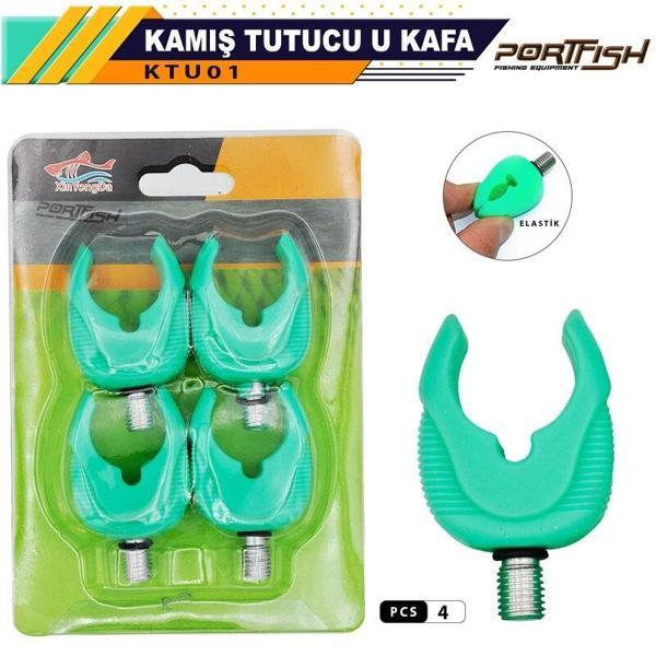 Portfish Kamış Tutucu U Kafa 4 Adetli - Image 1