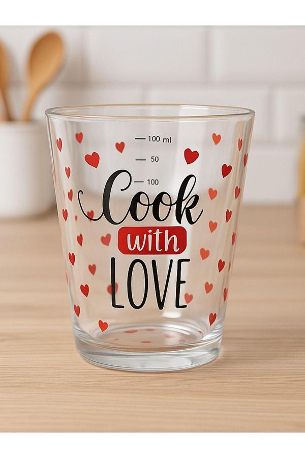 3D Home Ölçü Bardağı Cook With Love - Image 1