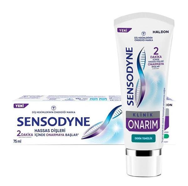 Sensodyne Klinik Onarım Derin Temizlik Diş Macunu 75 ml - Image 1