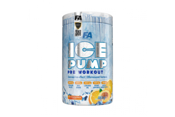 Ice Pump Pre Workout 463 gr Ice Citrus & Peach - Image 1