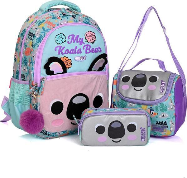 Muggle Mu-9102 My Koala Bear 3’lü Okul Seti (Sırt Çantası + Beslenme Çantası + Kalemlik) - Image 1