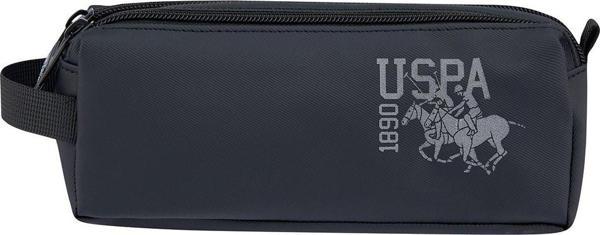 US Polo Assn PLKLK25128 Kalem Çantası İki Gözlü Kalemlik Okul Kalemliği SİYAH - Image 1