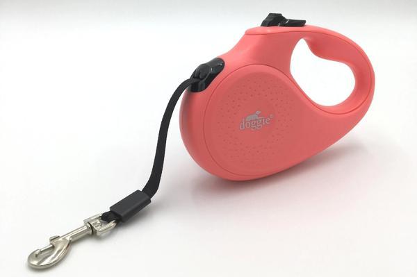 Doggie Master Seri Otomatik Makaralı Köpek Gezdirme 25 kg / 5 M Pembe - Image 1