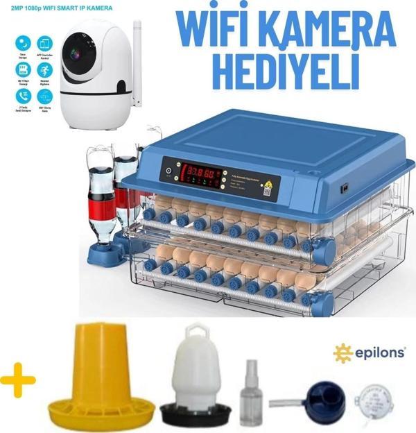 Tam Otomatik 120 Yumurta Kapasiteli Kuluçka Makinesi - Civciv Kaz Hindi Ördek İçin Wifi Kameralı Yed - Image 1