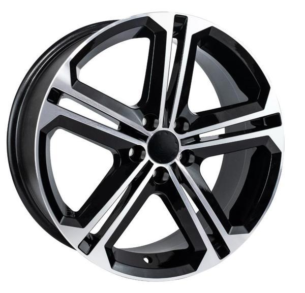 EMR-W7614-04 6.5x16" -5x100 ET35 57.1 Deep Black Diamond Gloss Jant (4 Adet) - Image 1