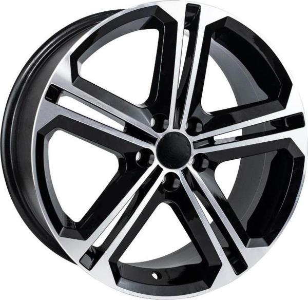 EMR-W7614-04 6.5x16" -5x100 ET35 57.1 Deep Black Diamond Gloss Jant (4 Adet) - Image 1