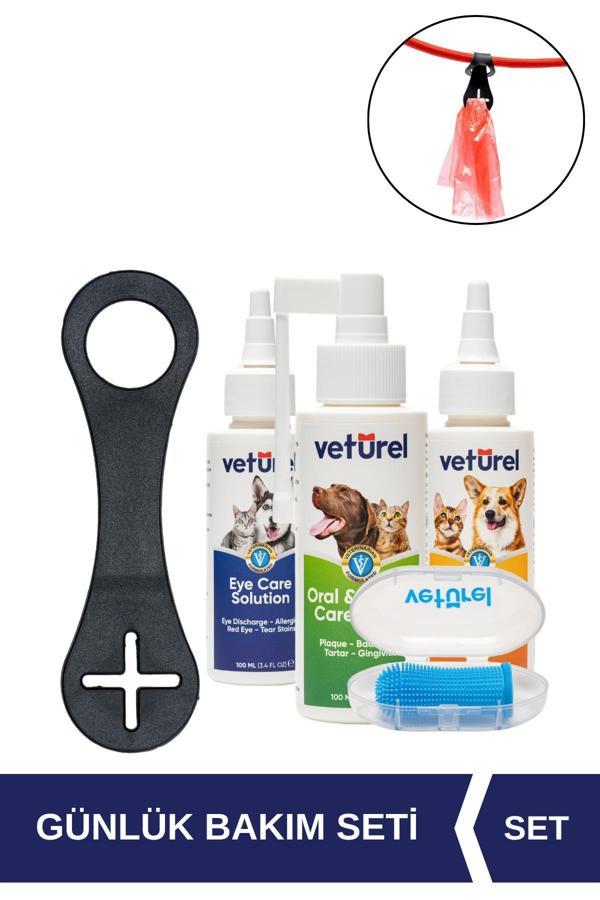 Köpek Kaka Poşeti Taşıma Aparatı + Köpek Diş Fırçası + Ağız Göz Kulak Enfeksiyon Önleyici Bakım Seti - Image 1