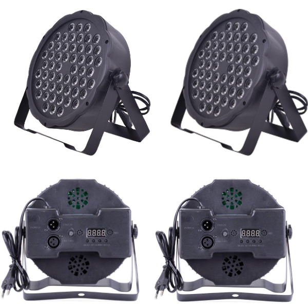 DJ PRO PAR541 54X3 WATT FULL RENKLİ FLAT LED PAR (2Lİ HAZIR PAKET) - Image 1