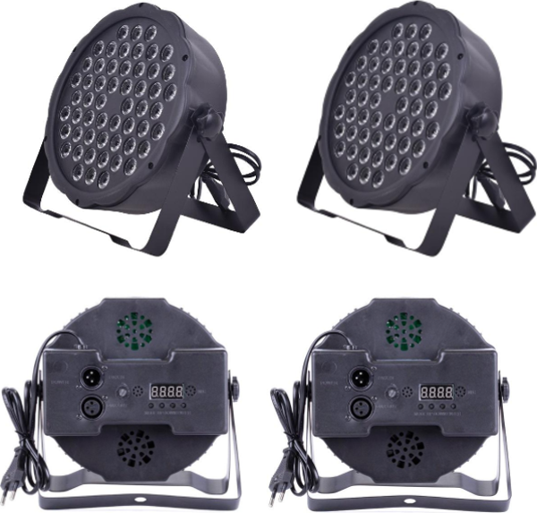 DJ PRO PAR541 54X3 WATT FULL RENKLİ FLAT LED PAR (2Lİ HAZIR PAKET) - Image 1