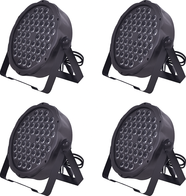 DJ PRO PAR541 54X3 WATT FULL RENKLİ FLAT LED PAR (4LÜ HAZIR PAKET) - Image 1