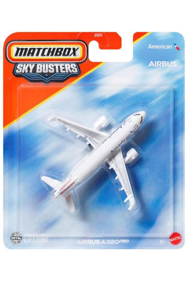 Matchbox Sky Busters - Airbus A320 Neo (1/64) American - Image 1