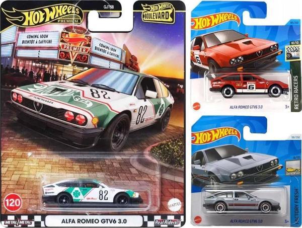 Hot Wheels 3 Araç Set - Alfa Romeo Gtv6 3.0 (1:64) - Image 1