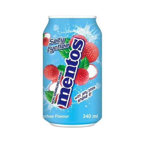 Mentos Hindistan Cevizi Jölesi Parçacıklı Tuzlu Liçi Aromalı İçecek 340 ML - Image 1