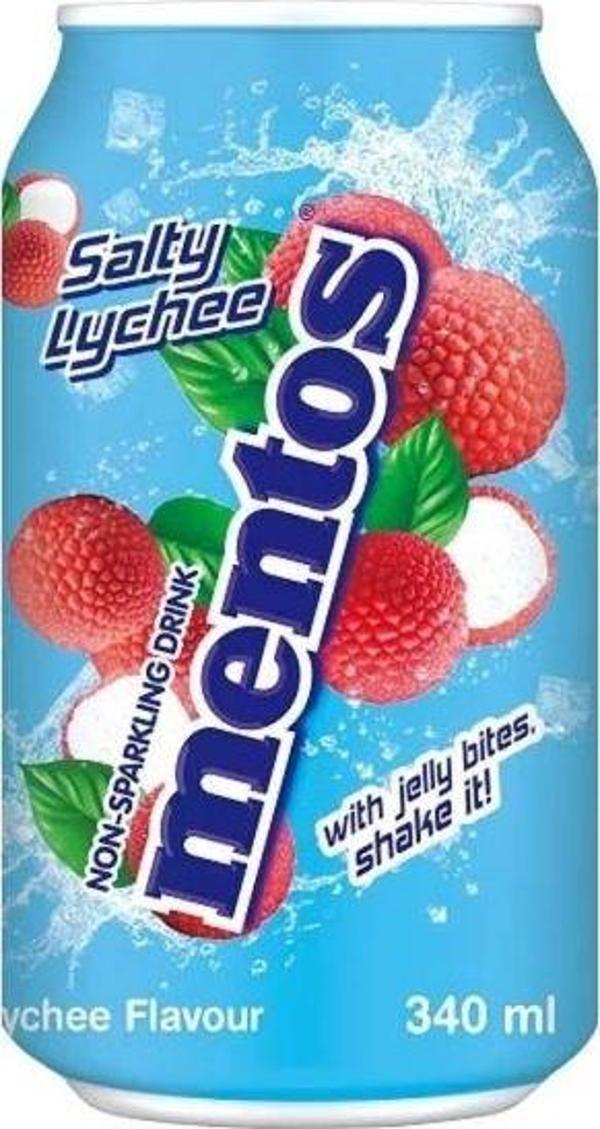 Mentos Hindistan Cevizi Jölesi Parçacıklı Tuzlu Liçi Aromalı İçecek 340 ML - Image 1