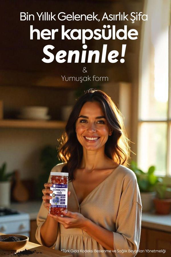 Zühre Ana Çörek Otu Yağı Softjel 90 Kapsül 1300 Mg - Image 1
