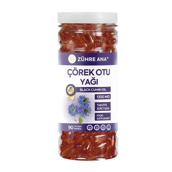 Zühre Ana Çörek Otu Yağı Softjel 90 Kapsül 1300 Mg - Image 1