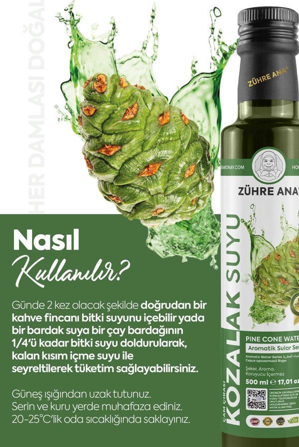 Zühre Ana Ekstraktlı Çam Çırası Kozalak Suyu 500 Ml - Image 1