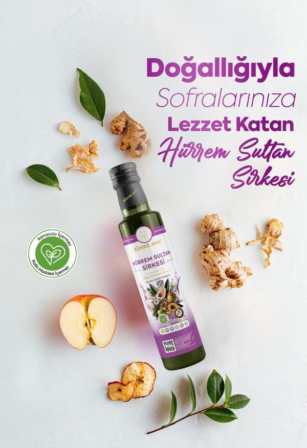 Zühre Ana Hürrem Sultan Sirkesi Doğal Fermantasyon Hurrem Sultan Vinegar 500 Ml - Image 1