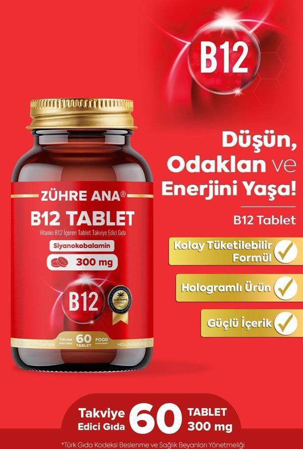 Zühre Ana Vitamin B12 3000 Mcg 60 Tablet - Image 1