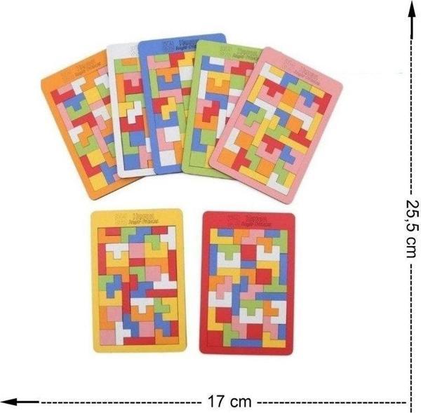 Hamaha Ahşap Blok Tetris - 25x17 Cm - Image 1