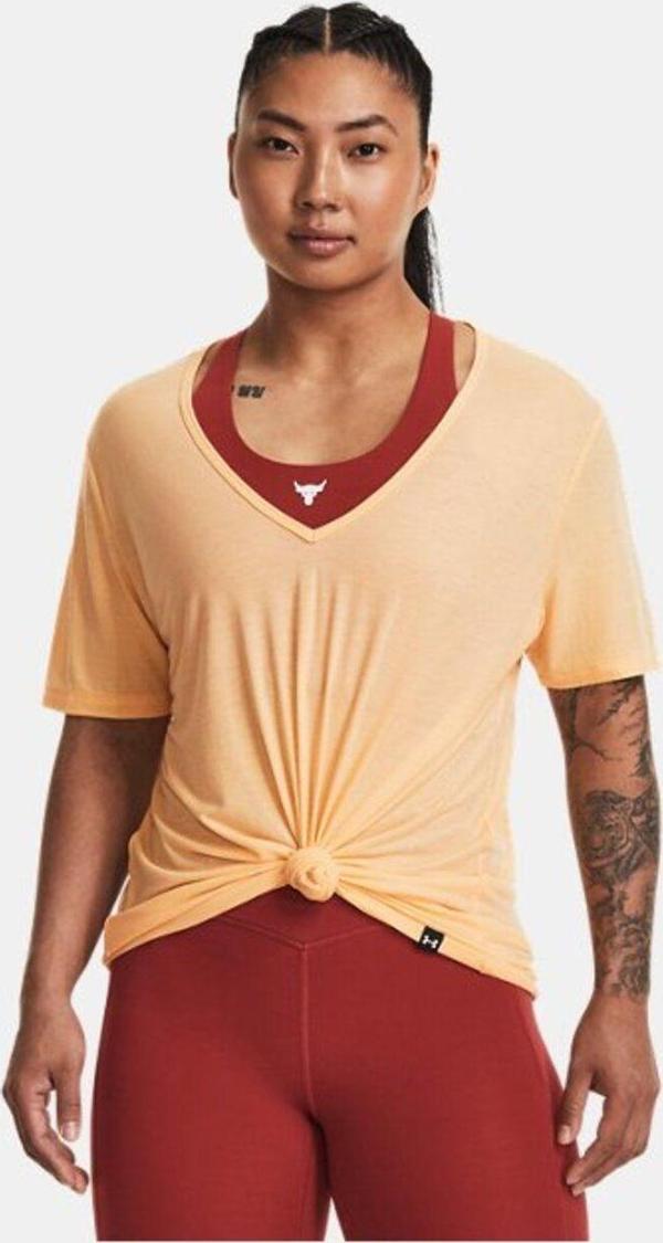 Under Armour Kadın Project Rock Completer Deep V Tişört 1380234-792 - Image 1