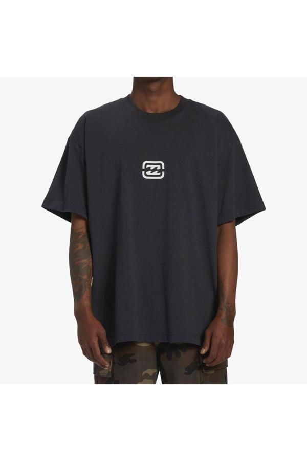 Billabong Bracket Wave Tees Erkek Siyah Tişört Erkek T-Shırt Abyzt02310 - Image 1