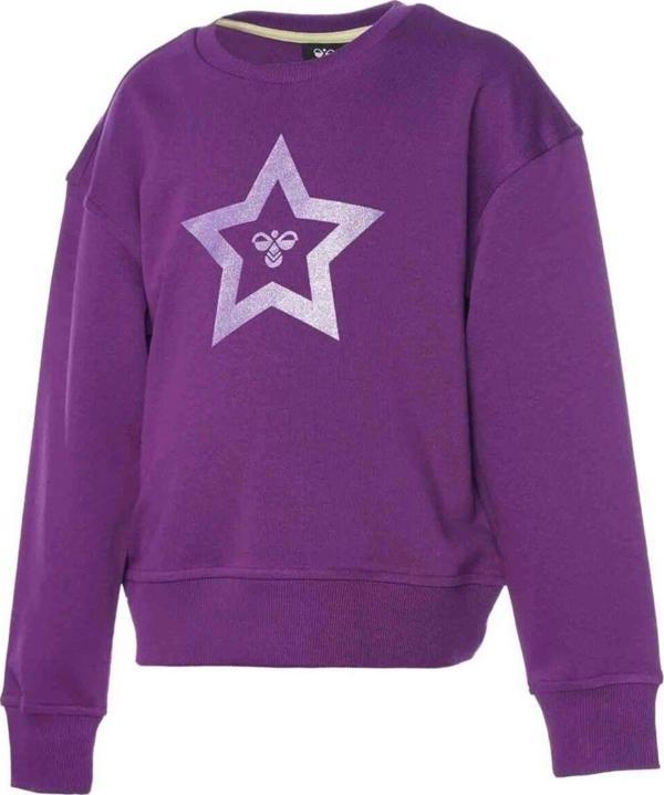 Hummel Leia Çocuk Mor Yuvarlak Yaka Sweatshirt - Image 1