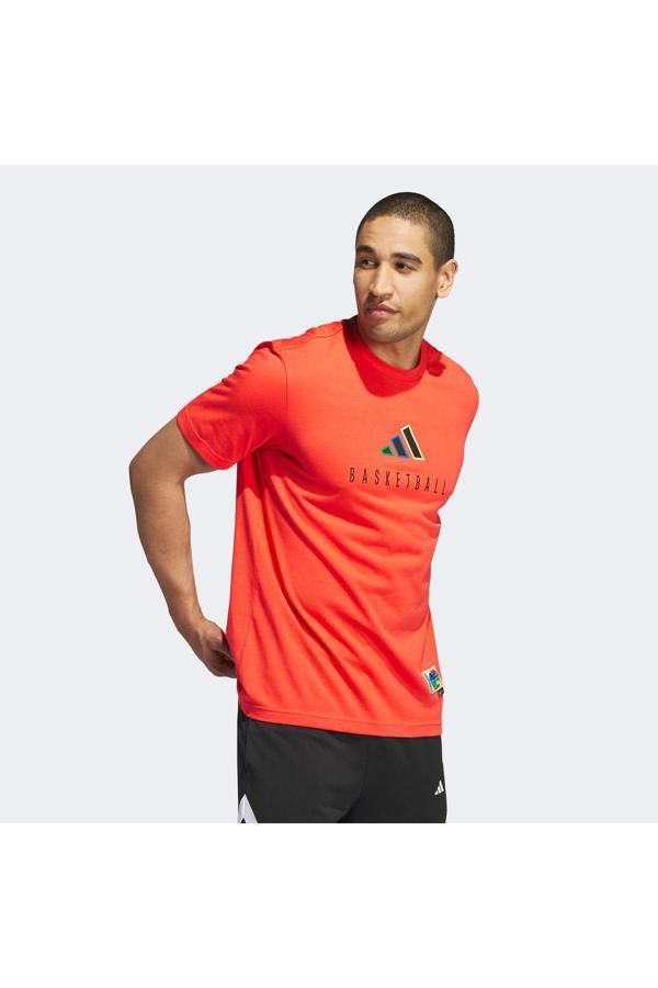 Adidas Wwh Logo Erkek Kırmızı Günlük T-Shirt - Image 1
