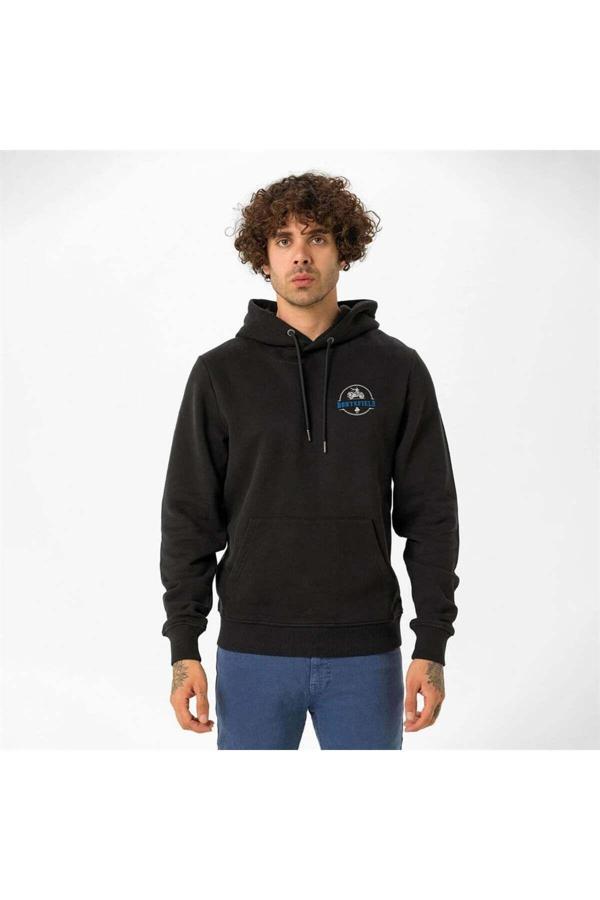 Routefıeld House Erkek Sweatshirt Siyah Erkek Sweatshırt Rfhouse2223 - Image 1