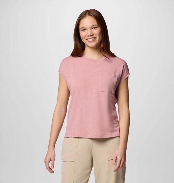 Columbia Boundless Trek Short Sleeve Tee Kadın Tişört Ak7149 - Image 1