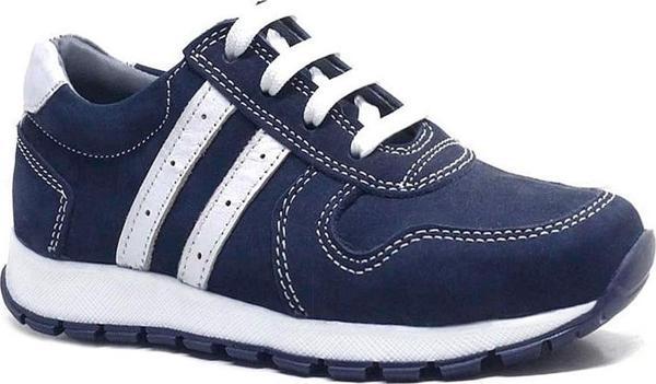 Rakerplus Hakiki Deri Lacivert Fermuarlı Erkek Çocuk Spor Okul Ayakkabı - Image 1