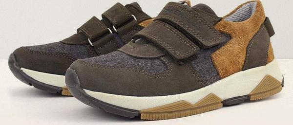 Rakerplus Hakiki Deri Koyu Kahve Çocuk Sneakers Spor Ayakkabı - Image 1