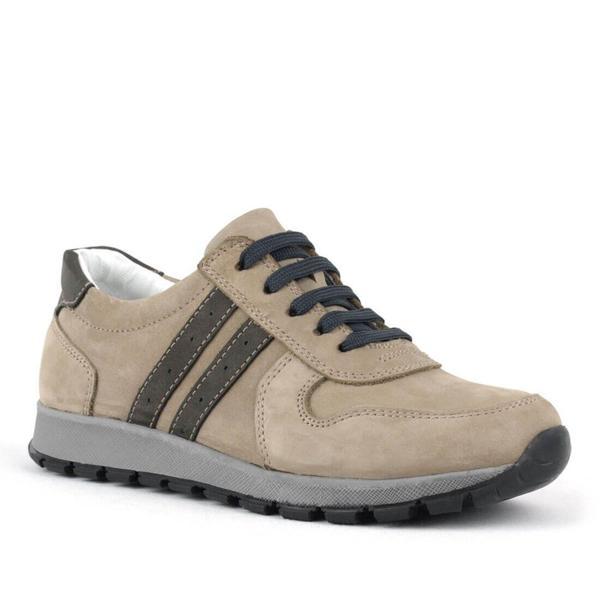 Rakerplus Deri Kum Rengi Fermuarlı Spor Ayakkabı Sneaker - Image 1