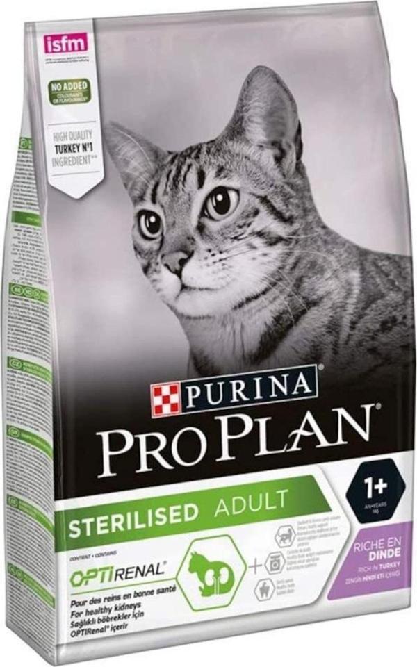 Proplan Sterilised Kısırlaştırılmış Hindili Kedi Maması 3 Kg (original) - Image 1