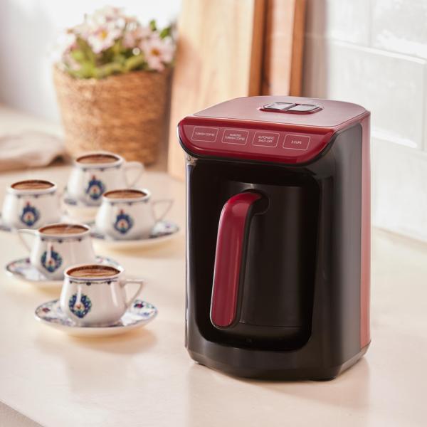 Karaca Hatır Köz Türk Kahve Makinesi Cherry Red - Image 1